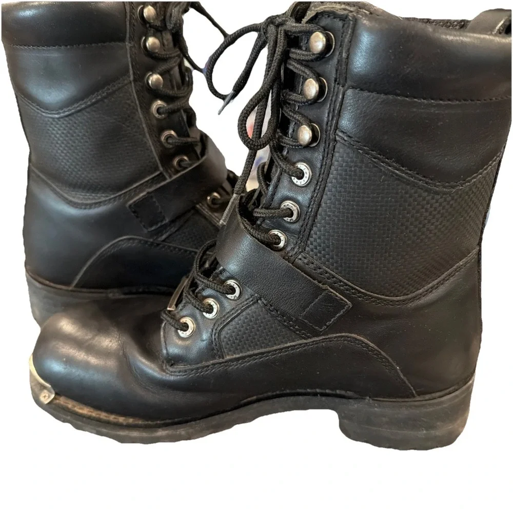 Milwaukee Freedom Flex‎ Leather Motorcycle Boots Performance Footwear Mens 10D